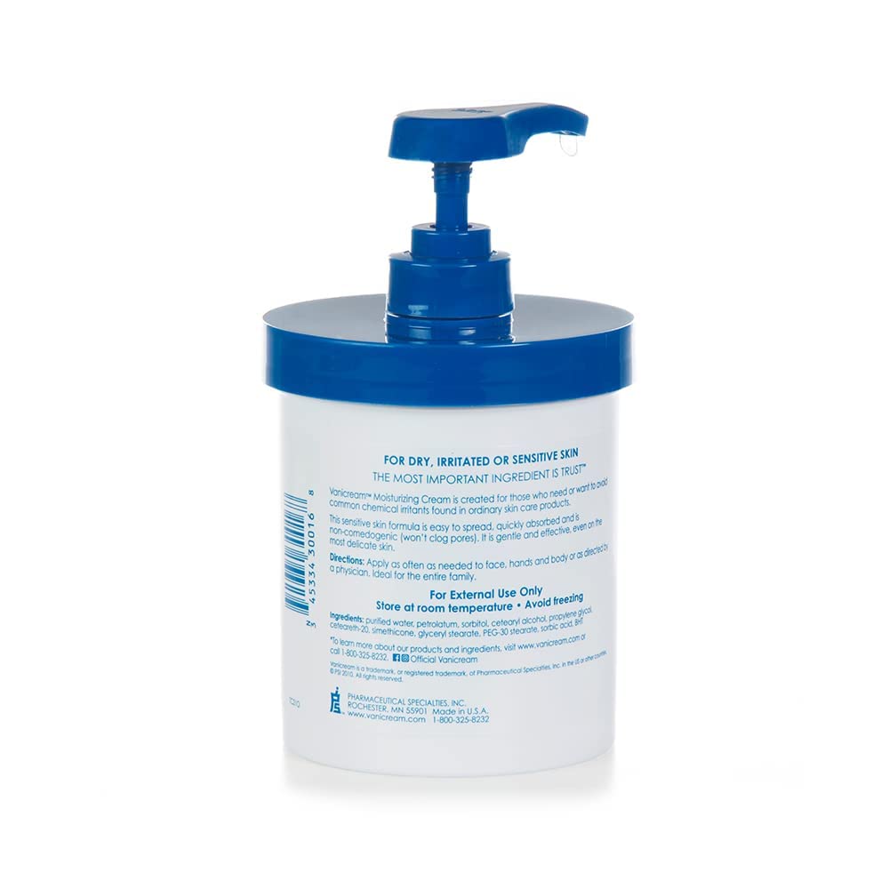 Vanicream 16 fl oz moisturizing cream for dry skin