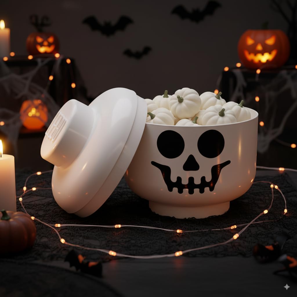 Skeleton LEGO storage head decorative box