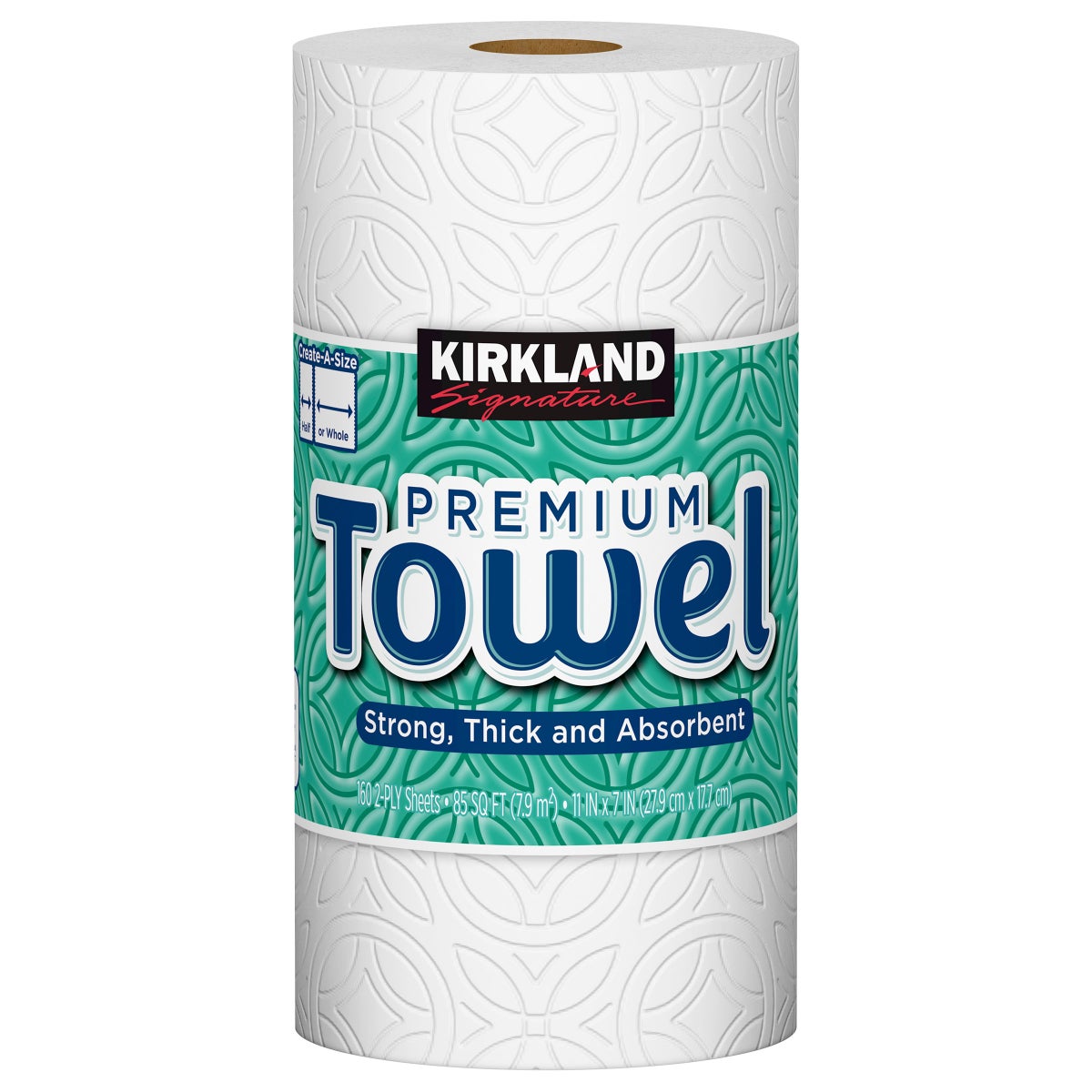 Individually wrapped Kirkland Signature paper towel rolls
