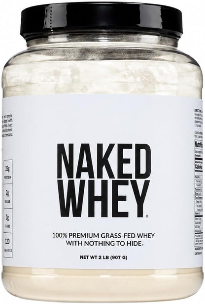 NAKED 2LB grass fed whey protein powder