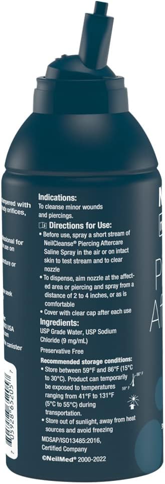 NeilMed NeilCleanse aftercare bottle for piercings