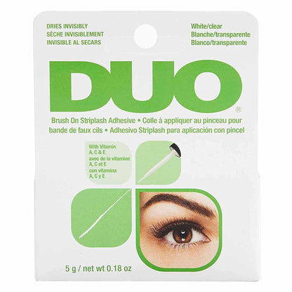 DUO clear strip lash adhesive with vitamins A C and E