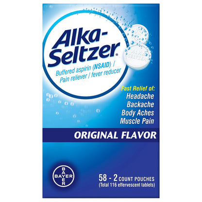 Alka-Seltzer Original effervescent tablets 58 pouches