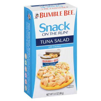 Bumble Bee Snack on the Run tuna salad packaging detail