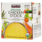 Kirkland Signature organic chicken stock 6-pack
