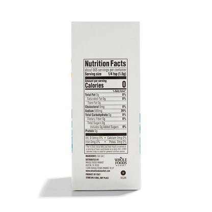 365 Whole Foods Market kosher sea salt container
