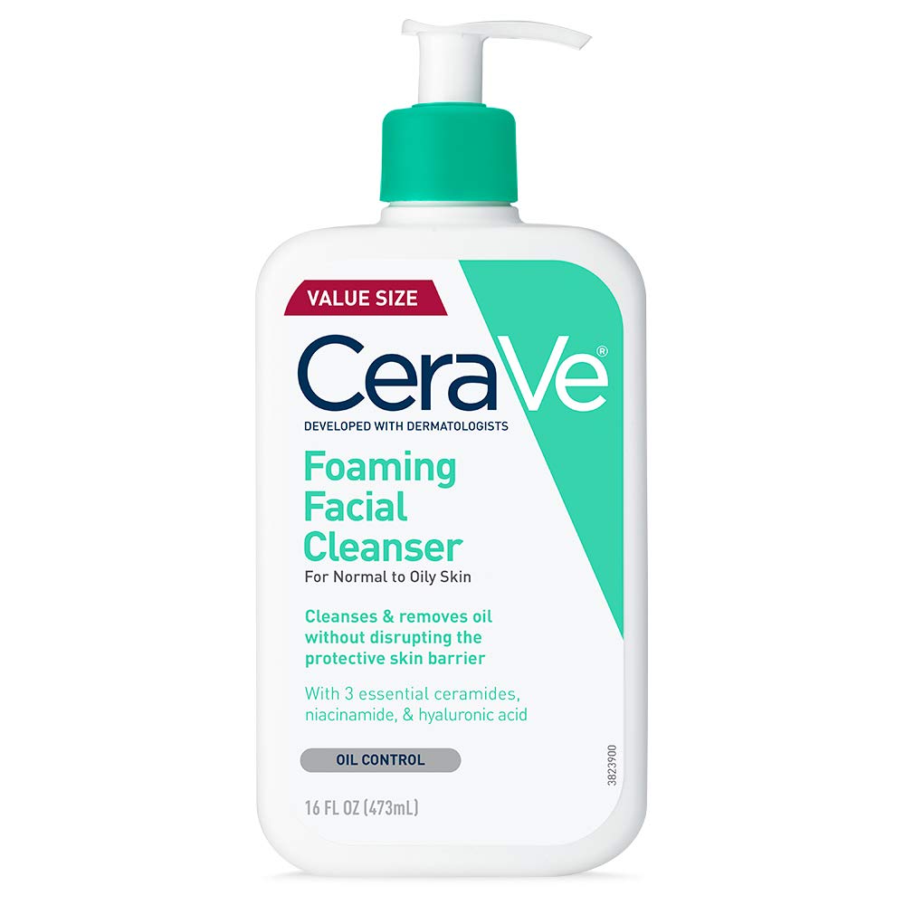 CeraVe face wash for oily skin front label