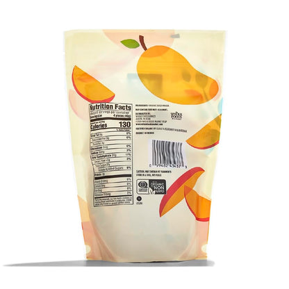 365 organic dried mango fruit snack front packaging