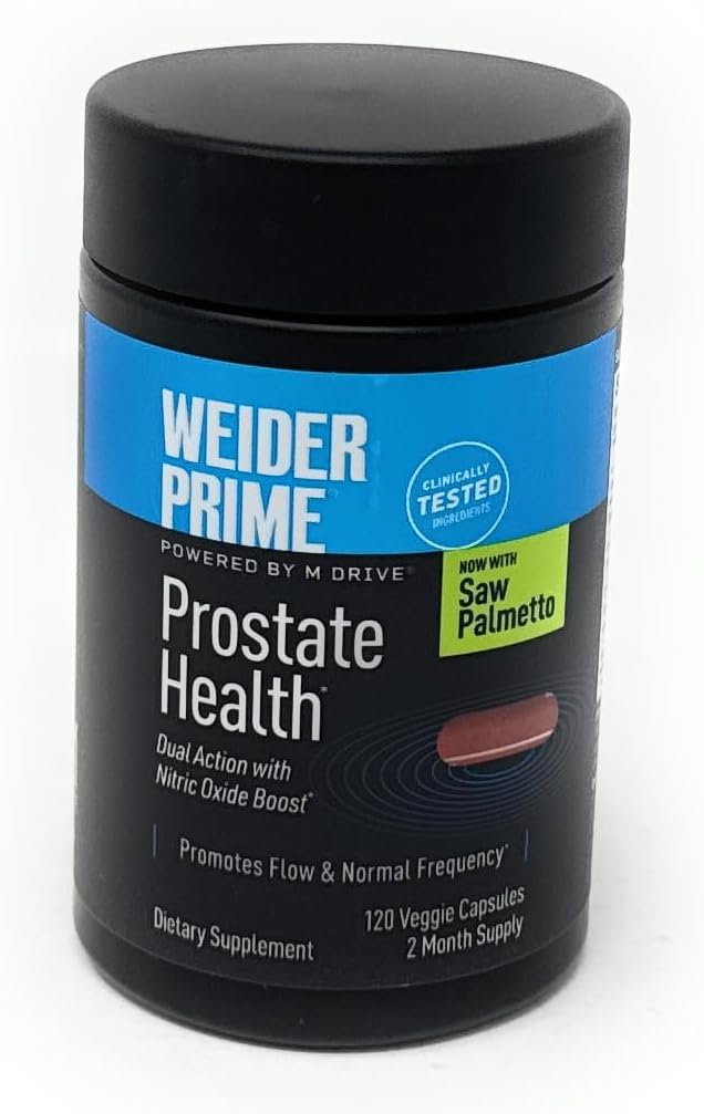 Weider Prime Prostate Health with Saw Palmetto, 120 Capsules