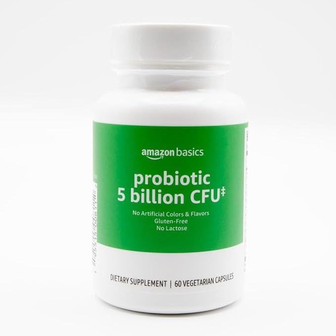 Amazon Basics Probiotic 5 Billion CFU vegetarian capsules