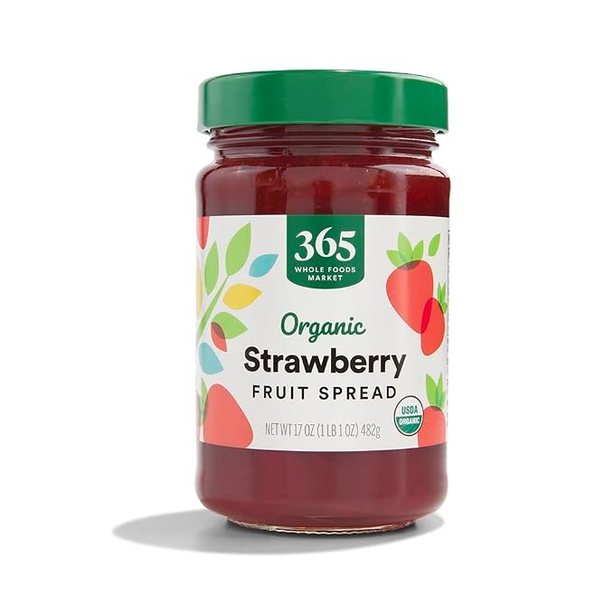 365 by Whole Foods Market organic strawberry fruit spread jar