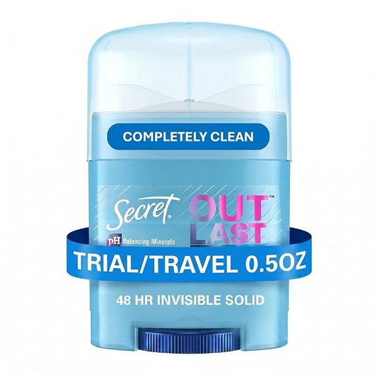 Secret Outlast travel size antiperspirant deodorant Completely Clean front view