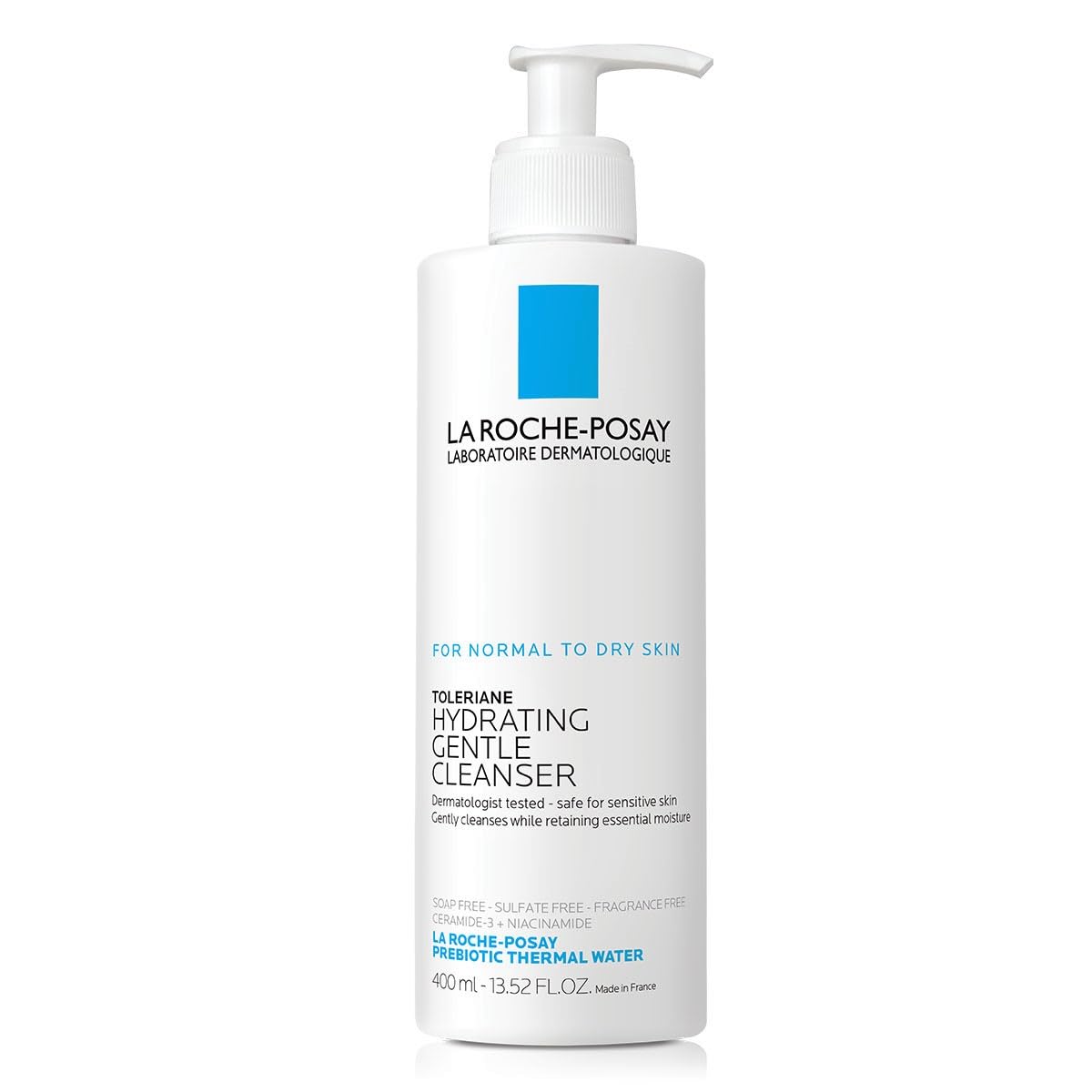 La Roche-Posay hydrating gentle face cleanser for sensitive skin