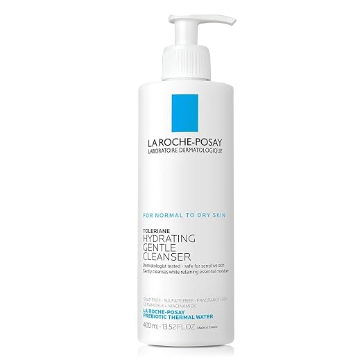 La Roche-Posay Toleriane Hydrating Gentle Facial Cleanser with niacinamide