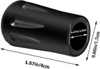 Trekking pole rubber protectors with patterned bases