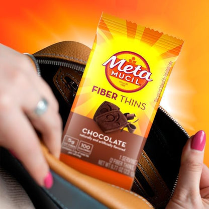 Chocolate Metamucil Fiber Thins for daily fiber routine