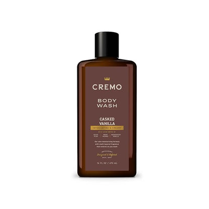 Cremo Casked Vanilla body wash for men, 16 fl oz