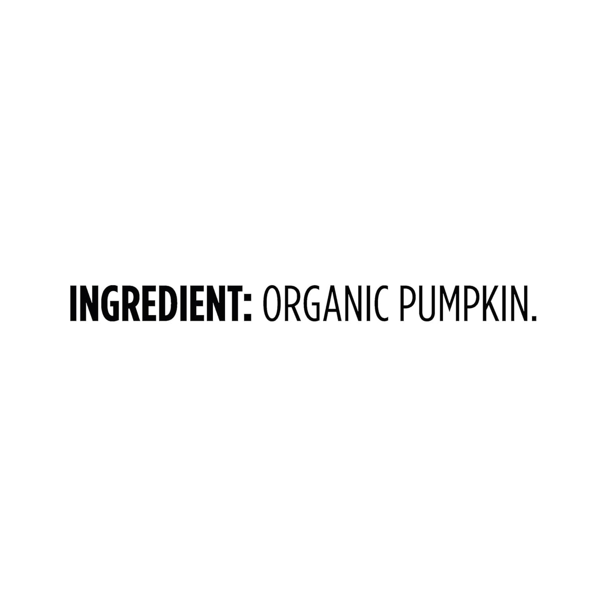 Certified organic pumpkin puree for recipes