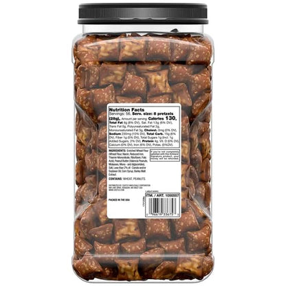 Kirkland Peanut Butter Pretzels Nuggets Snack - Valencia Pretzels With Peanut Butter Filling (3 LB 7 OZ) 55 OZ with Mini Scooply Scoop
