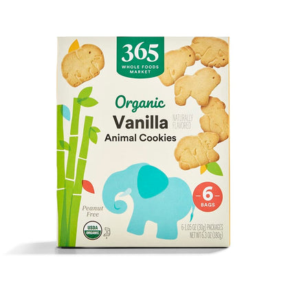 365 by Whole Foods Market vanilla animal cookie box