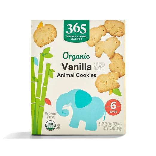 365 organic vanilla animal cookies multi pack