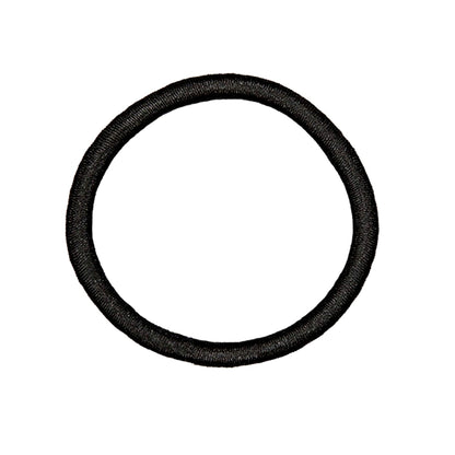 Black hair ties for everyday ponytails and braids