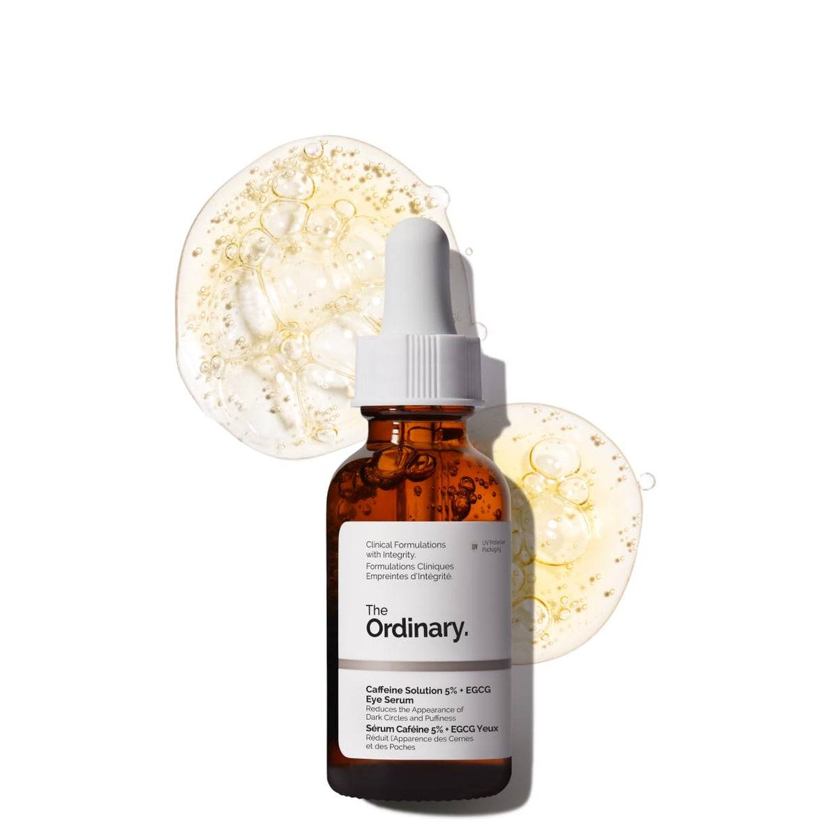 Depuffing eye serum for dark circles and tired eyes