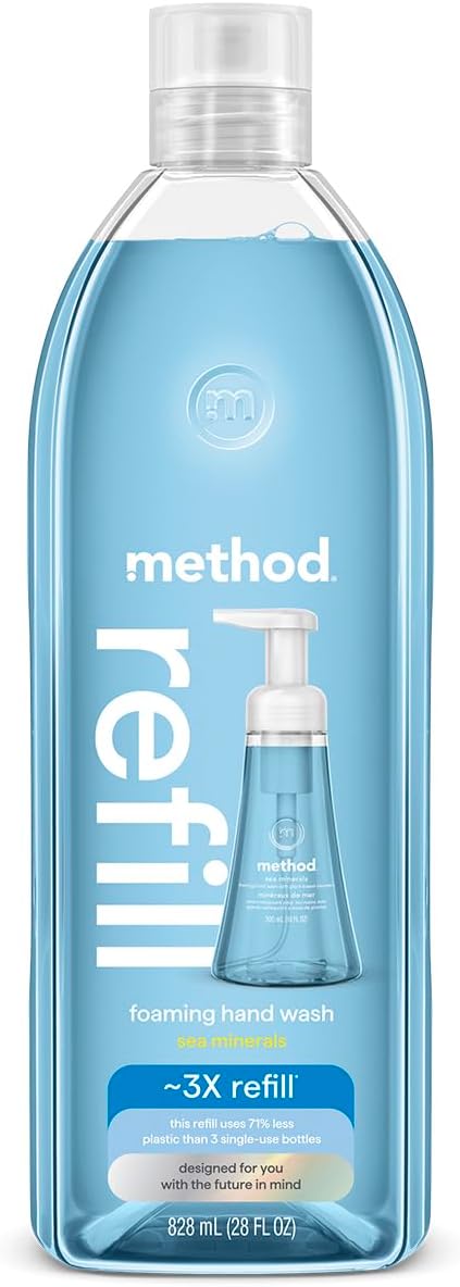 Method foaming hand soap refill in Sea Minerals scent