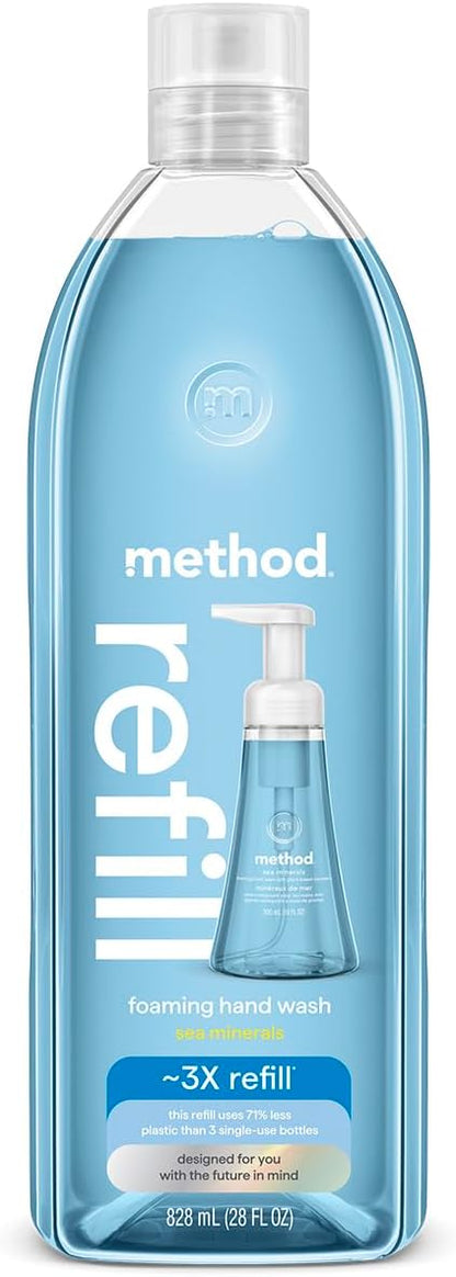 Method foaming hand soap refill in Sea Minerals scent