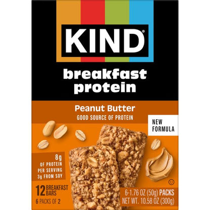 KIND breakfast bars with 8g protein