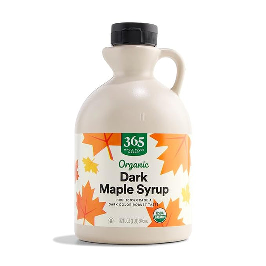 365 by Whole Foods Market organic dark maple syrup bottle
