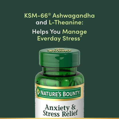 Nature's Bounty Stress Relief tablets with L-Theanine