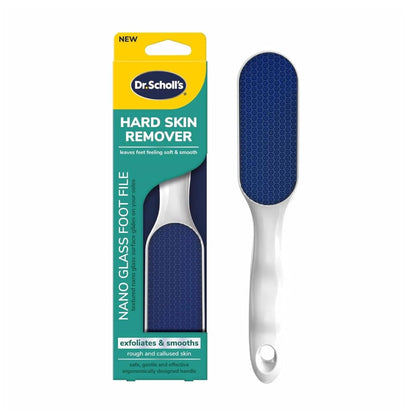Glass foot file for smoothing rough callused feet