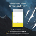 Textured matte Dragon Shield sleeves for easy shuffling