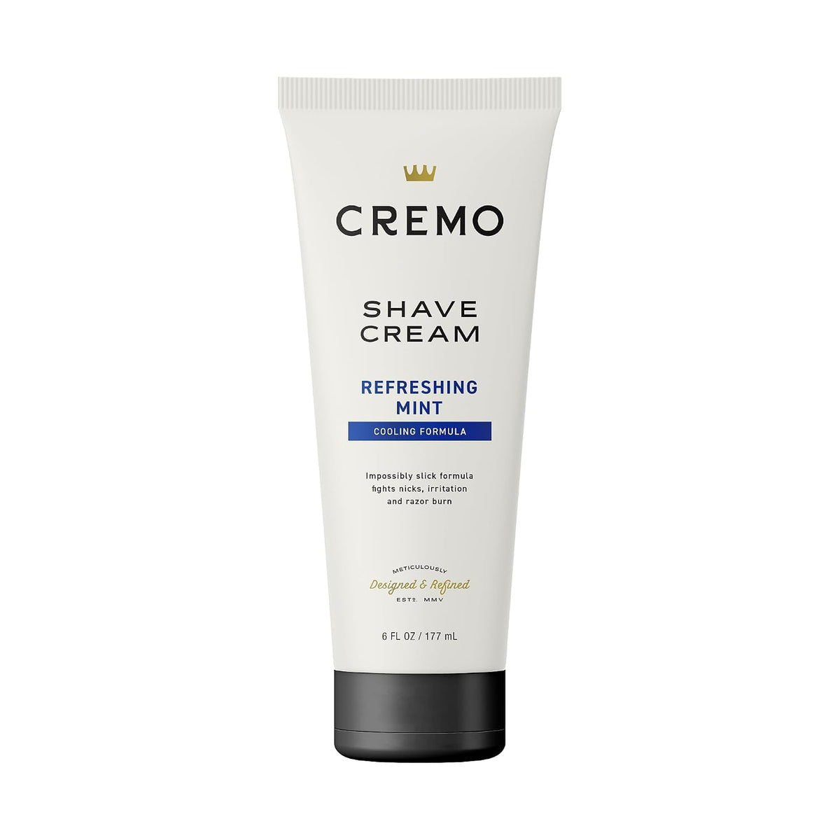 Cremo men's cooling shave cream front packaging