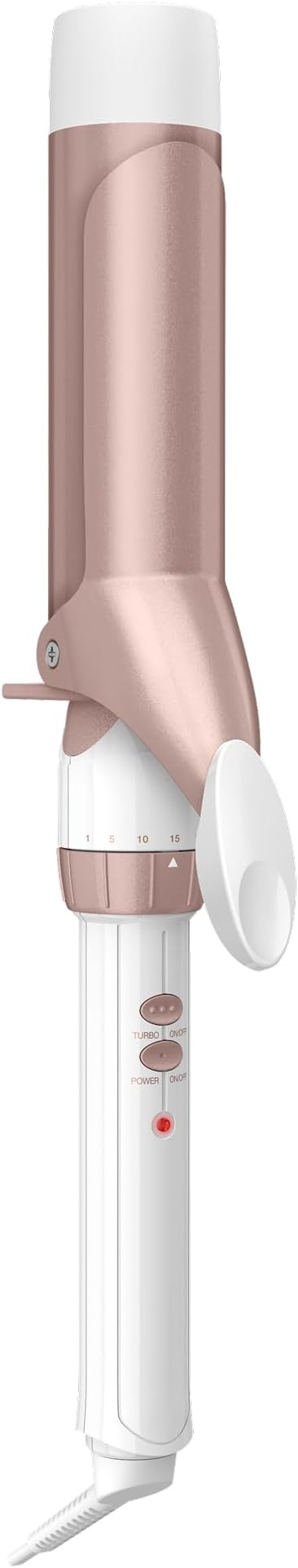 Conair Double Ceramic curling iron in white and rose gold