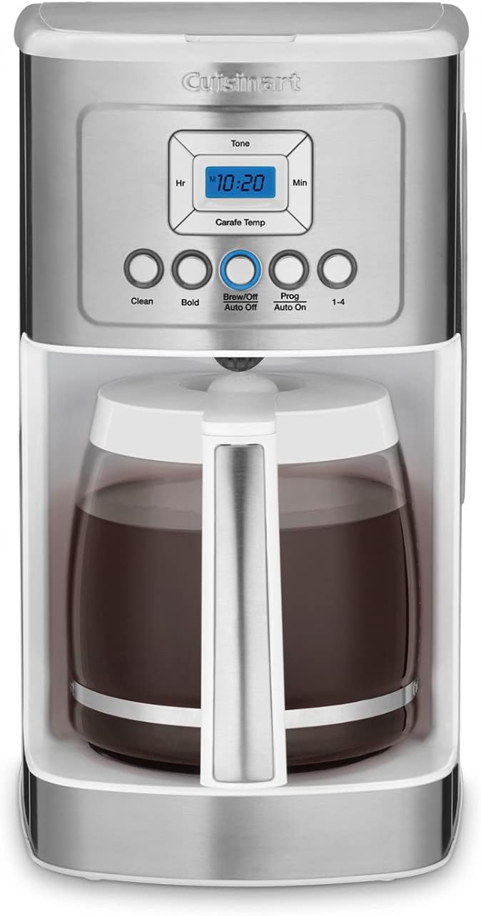 Cuisinart PerfecTemp coffee machine with glass carafe