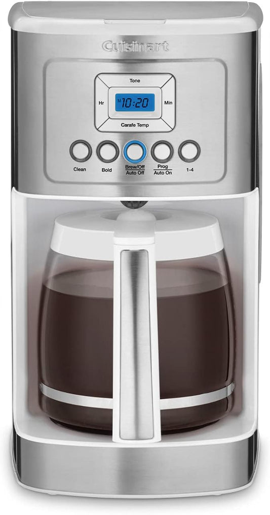 Cuisinart 14-cup programmable coffee maker in white