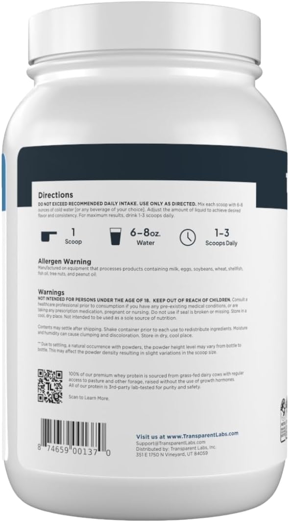 French Vanilla whey protein for active routines