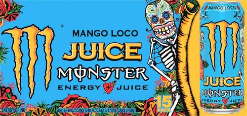 16 ounce Monster Mango Loco beverage can