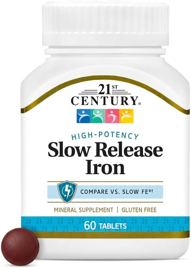 21st Century Slow Release Iron 45mg tablets bottle