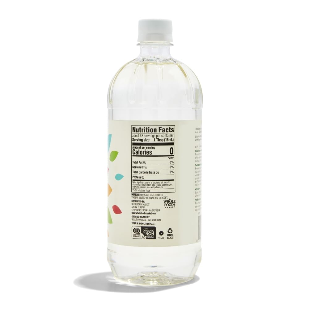 365 organic vinegar pantry staple bottle