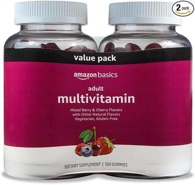 Amazon Basics adult multivitamin gummies pack of 2