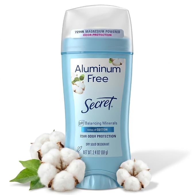 Secret aluminum free deodorant for women cotton scent