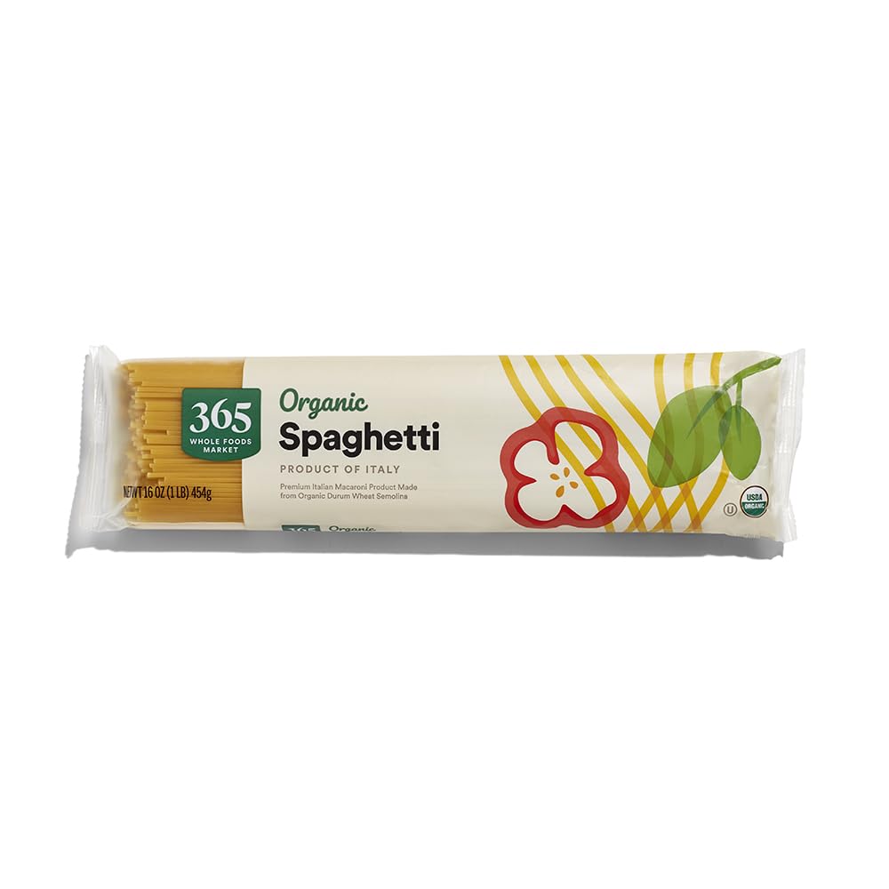 Organic spaghetti pasta made in Italy package front