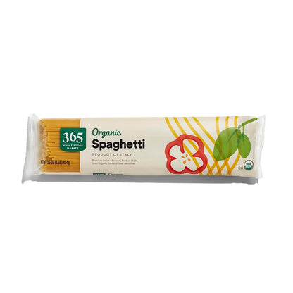 Organic spaghetti pasta made in Italy package front