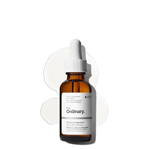 The Ordinary Retinol 1% in Squalane serum bottle