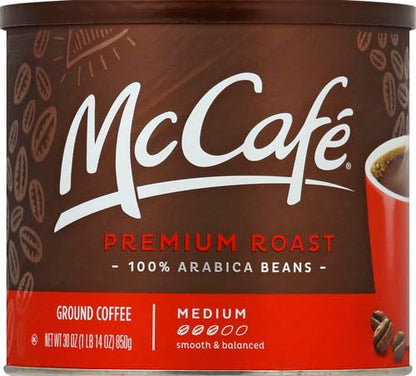 McCafe Premium Roast coffee canister for everyday brewing