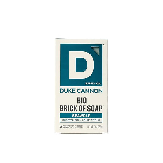Duke Cannon Seawolf Big Brick of Soap for men