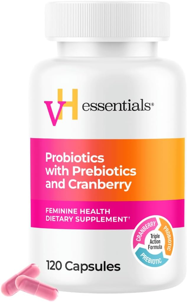 Women’s probiotic capsules with prebiotics and cranberry